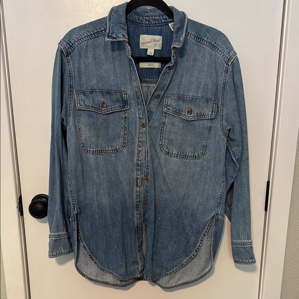 Universal Thread Light Blue Over Sized Denim Shirt